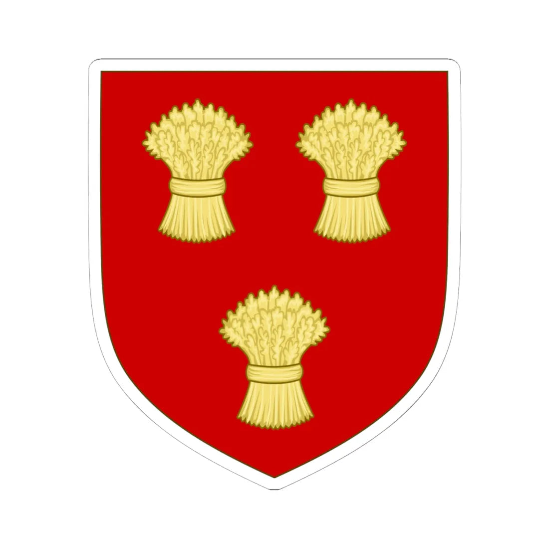 Attributed arms of Emilia 1682 (Italy) (Coat of Arms) STICKER Vinyl Kiss-Cut Decal 6 Inch White - The Sticker Space