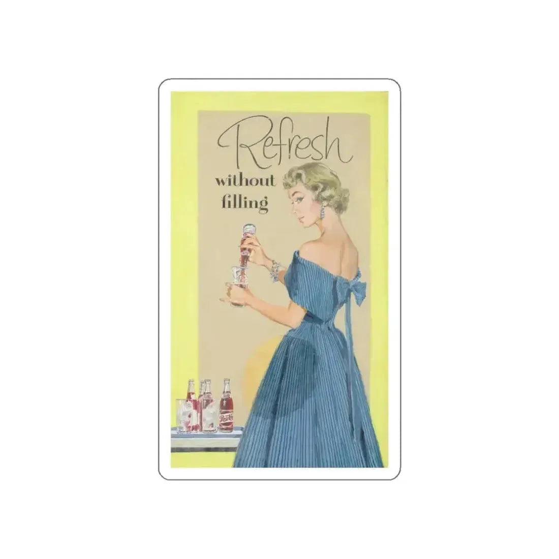 Attributed. Pepsi-Cola advertisement (Magazine Illustration) STICKER Vinyl Die-Cut Decal - The Sticker Space