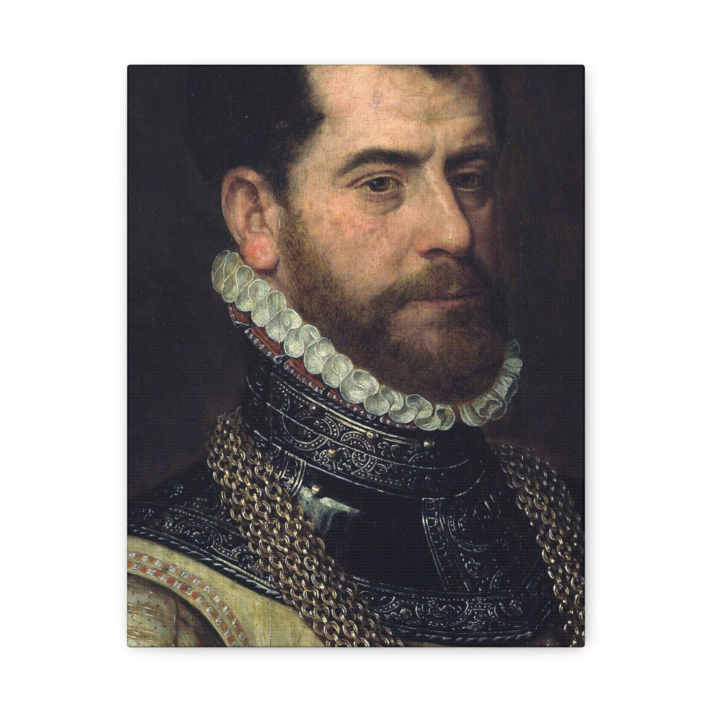 Attributed to Frans Pourbus I (1545-1581) Portrait of a gentleman - Canvas Wall Art-11″ x 14″-The Sticker Space