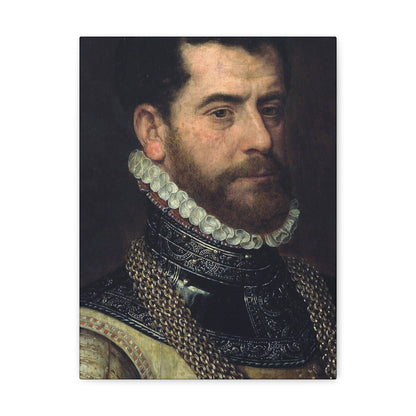 Attributed to Frans Pourbus I (1545-1581) Portrait of a gentleman - Canvas Wall Art-12″ x 16″-The Sticker Space