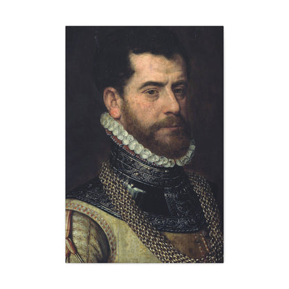 Attributed to Frans Pourbus I (1545-1581) Portrait of a gentleman - Canvas Wall Art-24″ x 36″-The Sticker Space