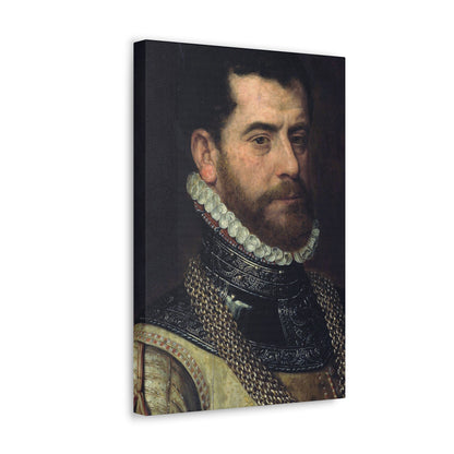 Attributed to Frans Pourbus I (1545-1581) Portrait of a gentleman - Canvas Wall Art-The Sticker Space