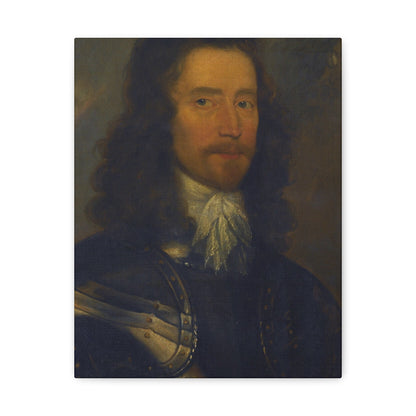 Attributed to Robert Walker (c1610-1658) Portrait of a Gentleman in Armour, Possibly Colonel Sir Willia - Canvas Wall Art-11″ x 14″-The Sticker Space