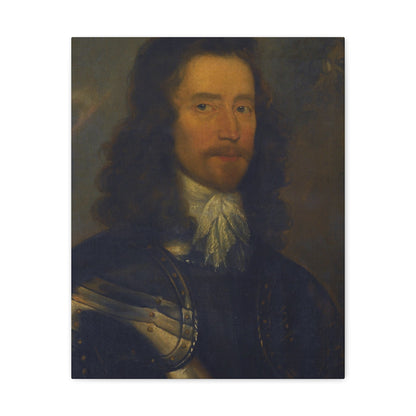 Attributed to Robert Walker (c1610-1658) Portrait of a Gentleman in Armour, Possibly Colonel Sir Willia - Canvas Wall Art-16″ x 20″-The Sticker Space