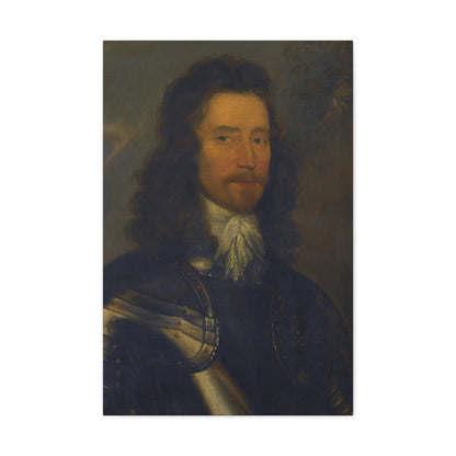 Attributed to Robert Walker (c1610-1658) Portrait of a Gentleman in Armour, Possibly Colonel Sir Willia - Canvas Wall Art-20″ x 30″-The Sticker Space