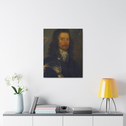 Attributed to Robert Walker (c1610-1658) Portrait of a Gentleman in Armour, Possibly Colonel Sir Willia - Canvas Wall Art-The Sticker Space