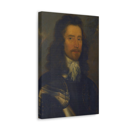 Attributed to Robert Walker (c1610-1658) Portrait of a Gentleman in Armour, Possibly Colonel Sir Willia - Canvas Wall Art-The Sticker Space