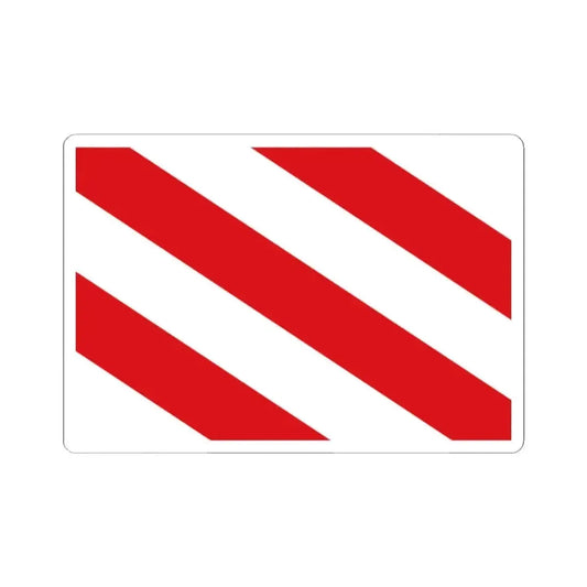 Aubange vlag officieel (Belgium) STICKER Vinyl Kiss-Cut Decal 2 Inch White - The Sticker Space