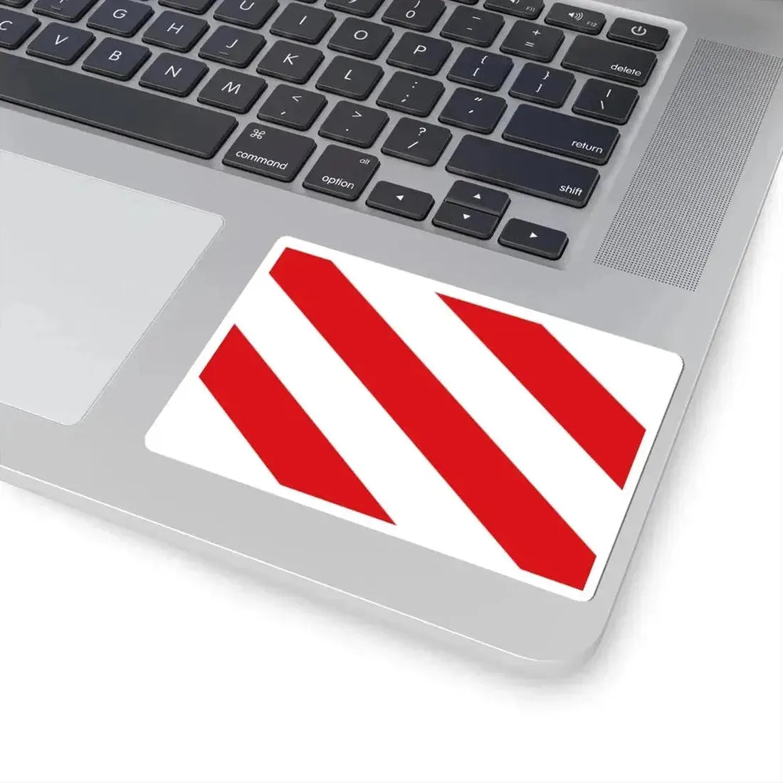 Aubange vlag officieel (Belgium) STICKER Vinyl Kiss-Cut Decal - The Sticker Space
