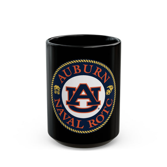 Auburn University NROTC (U.S. Navy) Black Coffee Mug-15oz-The Sticker Space