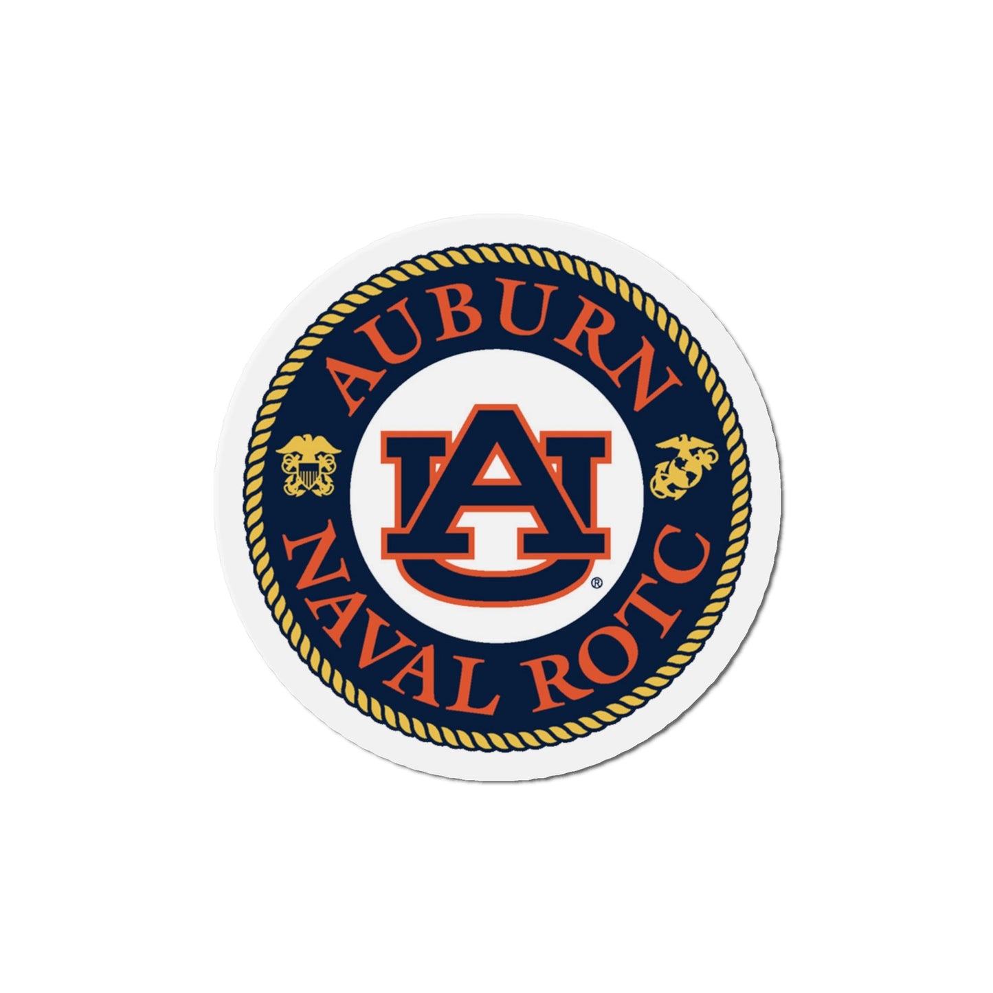 Auburn University NROTC (U.S. Navy) Die-Cut Magnet-6 × 6"-The Sticker Space