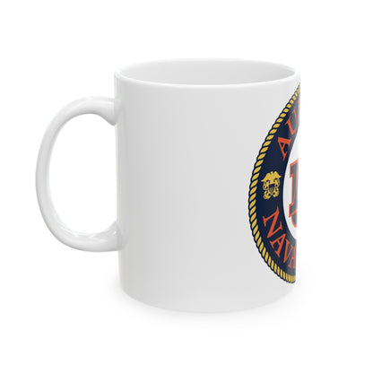 Auburn University NROTC (U.S. Navy) White Coffee Mug-The Sticker Space