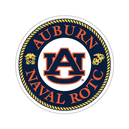 Auburn University NROTC (U.S. Navy) STICKER Vinyl Kiss-Cut Decal 4 Inch White - The Sticker Space