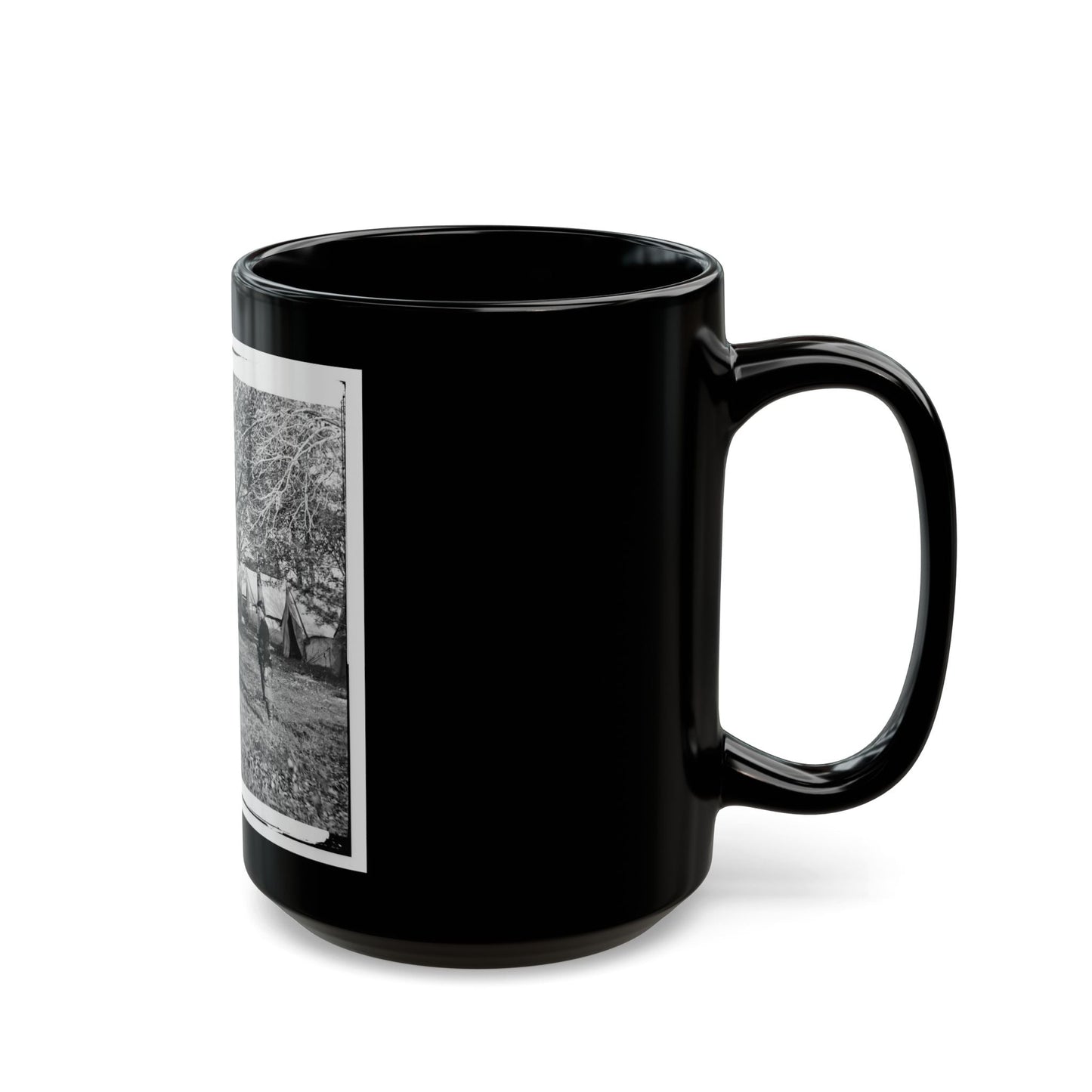 Auburn, Virginia. Evening Music At General Alfred Pleasonton's Headquarters (U.S. Civil War) Black Coffee Mug-The Sticker Space