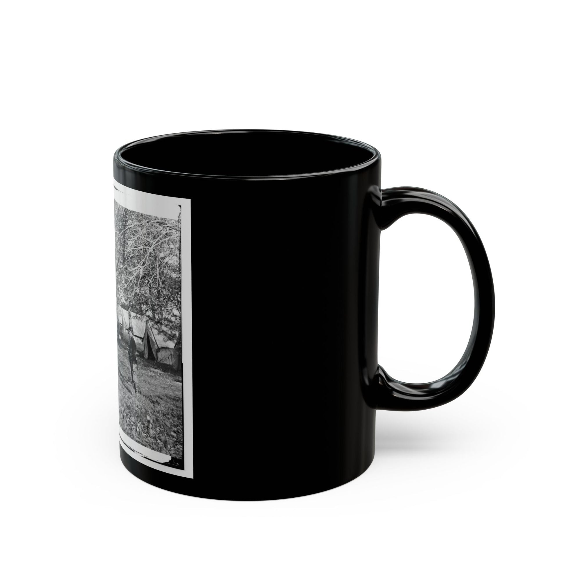 Auburn, Virginia. Evening Music At General Alfred Pleasonton's Headquarters (U.S. Civil War) Black Coffee Mug-The Sticker Space