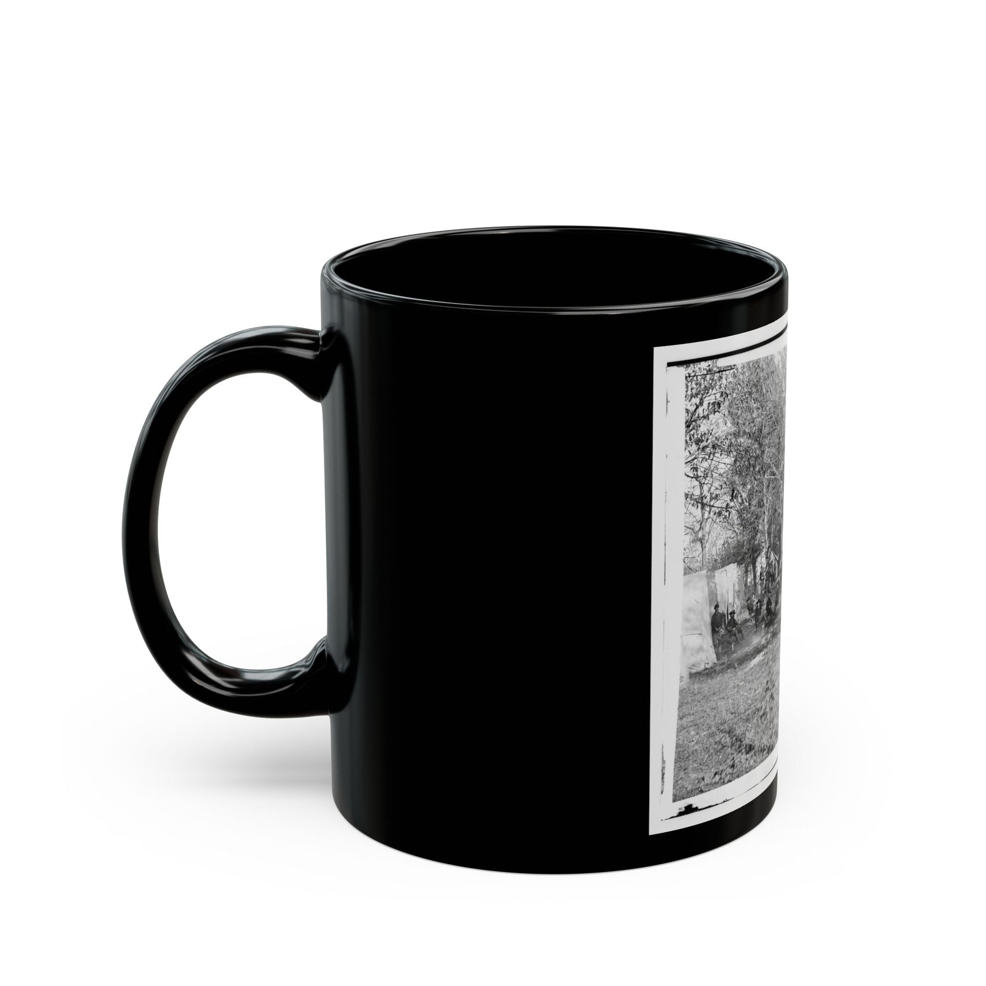 Auburn, Virginia. Evening Music At General Alfred Pleasonton's Headquarters (U.S. Civil War) Black Coffee Mug-The Sticker Space