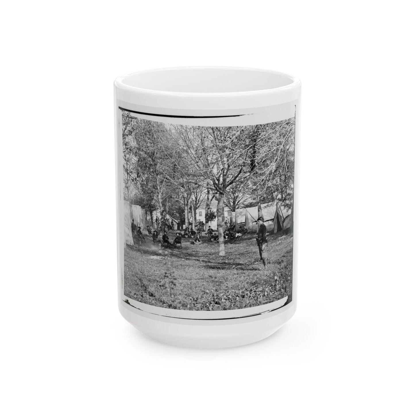 Auburn, Virginia. Evening Music At General Alfred Pleasonton's Headquarters (U.S. Civil War) White Coffee Mug