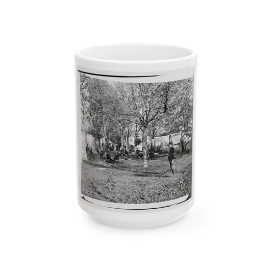 Auburn, Virginia. Evening Music At General Alfred Pleasonton's Headquarters (U.S. Civil War) White Coffee Mug