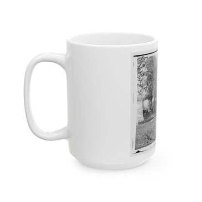 Auburn, Virginia. Evening Music At General Alfred Pleasonton's Headquarters (U.S. Civil War) White Coffee Mug