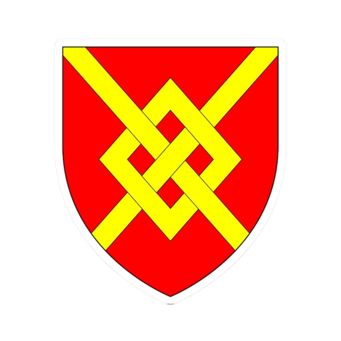 AudleyArms (England) (Coat of Arms) STICKER Vinyl Kiss-Cut Decal 2 Inch White - The Sticker Space