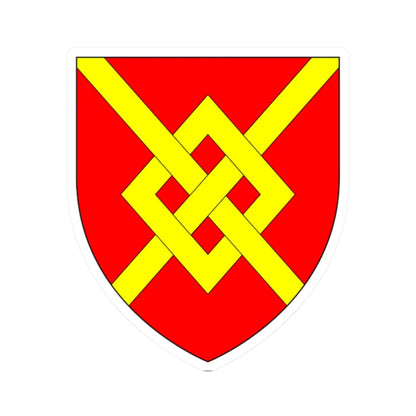 AudleyArms (England) (Coat of Arms) STICKER Vinyl Kiss-Cut Decal 2 Inch White - The Sticker Space