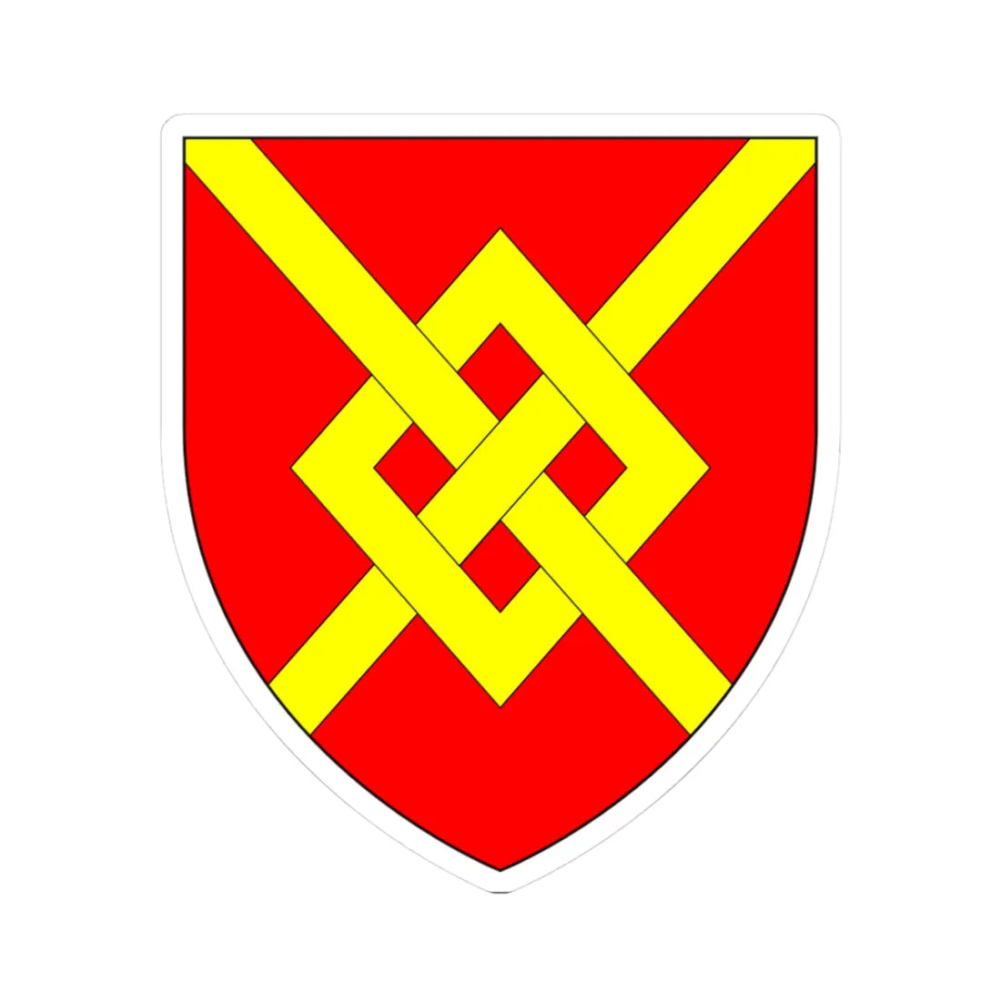 AudleyArms (England) (Coat of Arms) STICKER Vinyl Kiss-Cut Decal 3 Inch White - The Sticker Space