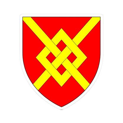 AudleyArms (England) (Coat of Arms) STICKER Vinyl Kiss-Cut Decal 3 Inch White - The Sticker Space