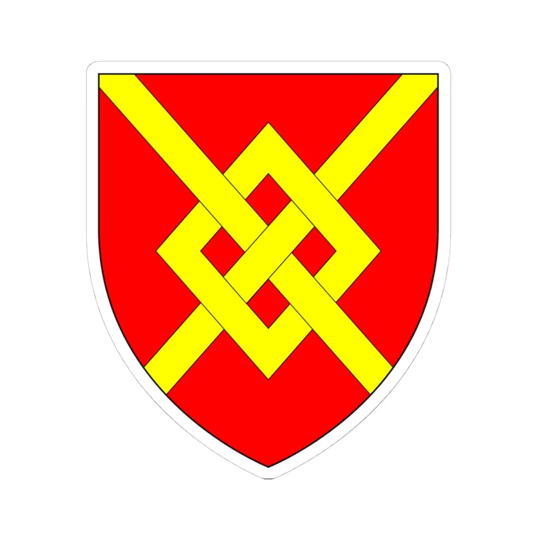 AudleyArms (England) (Coat of Arms) STICKER Vinyl Kiss-Cut Decal 4 Inch White - The Sticker Space