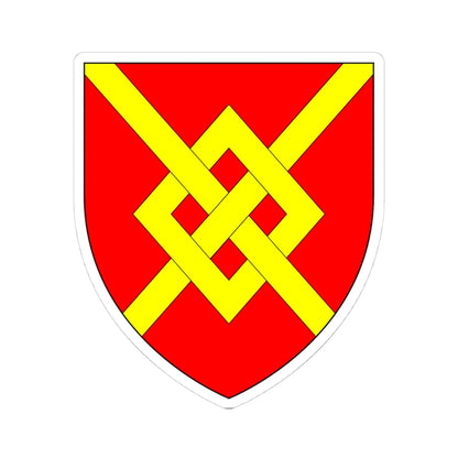 AudleyArms (England) (Coat of Arms) STICKER Vinyl Kiss-Cut Decal 4 Inch White - The Sticker Space