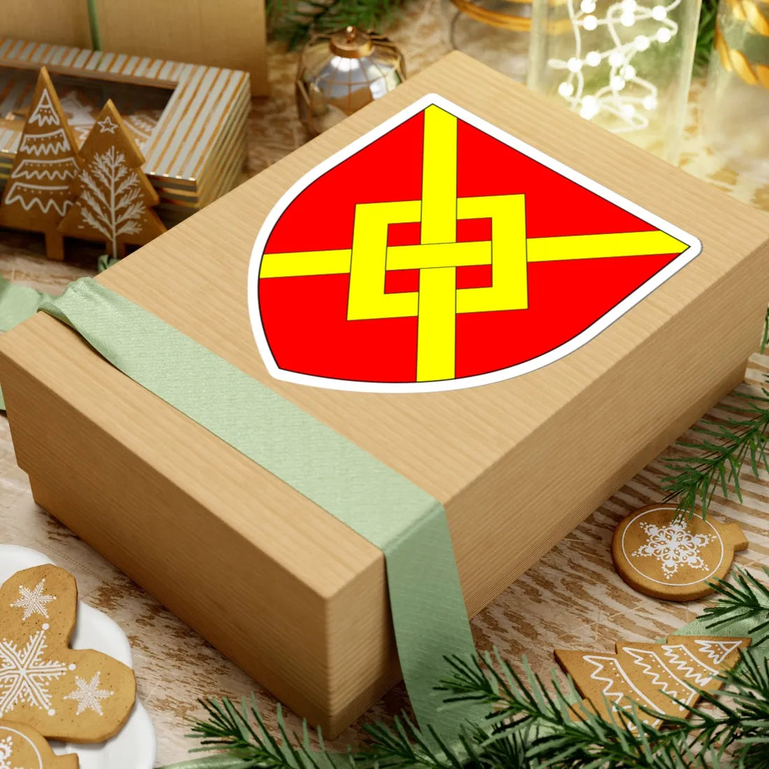 AudleyArms (England) (Coat of Arms) STICKER Vinyl Kiss-Cut Decal - The Sticker Space