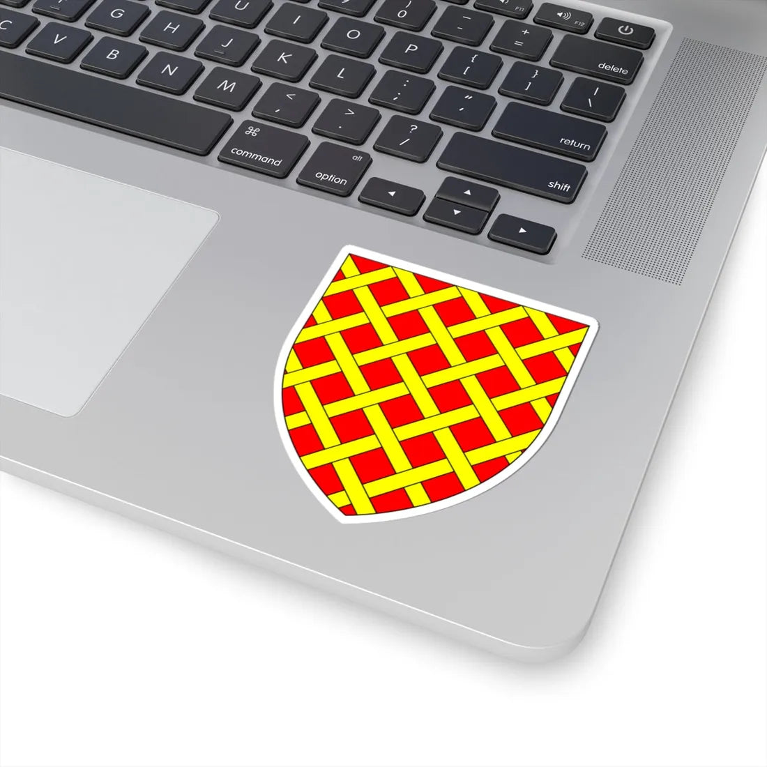 AudleyArms GulesFrettyOr (England) (Coat of Arms) STICKER Vinyl Kiss-Cut Decal - The Sticker Space