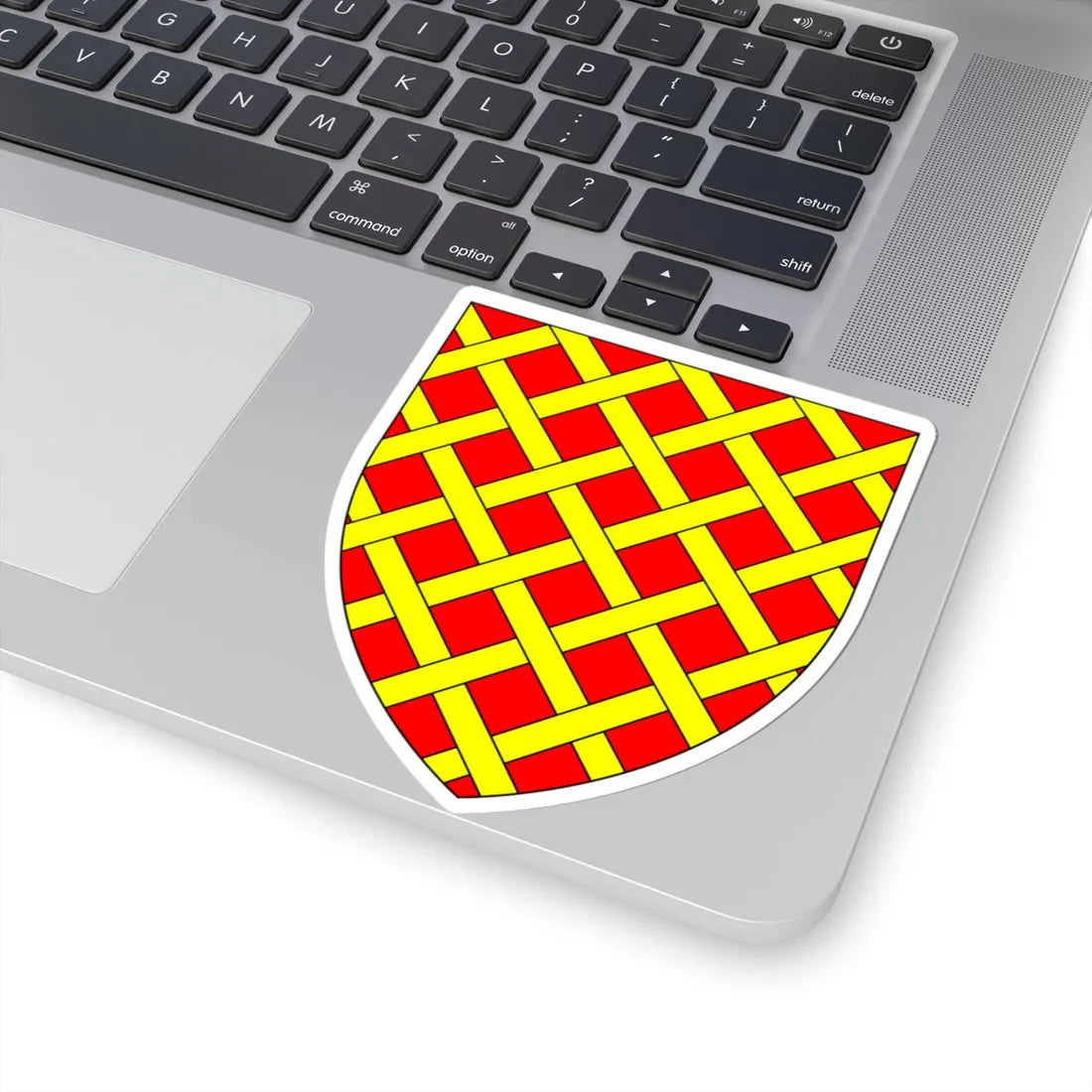 AudleyArms GulesFrettyOr (England) (Coat of Arms) STICKER Vinyl Kiss-Cut Decal - The Sticker Space