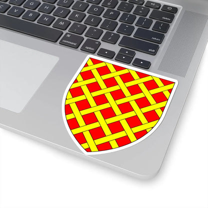 AudleyArms GulesFrettyOr (England) (Coat of Arms) STICKER Vinyl Kiss-Cut Decal - The Sticker Space