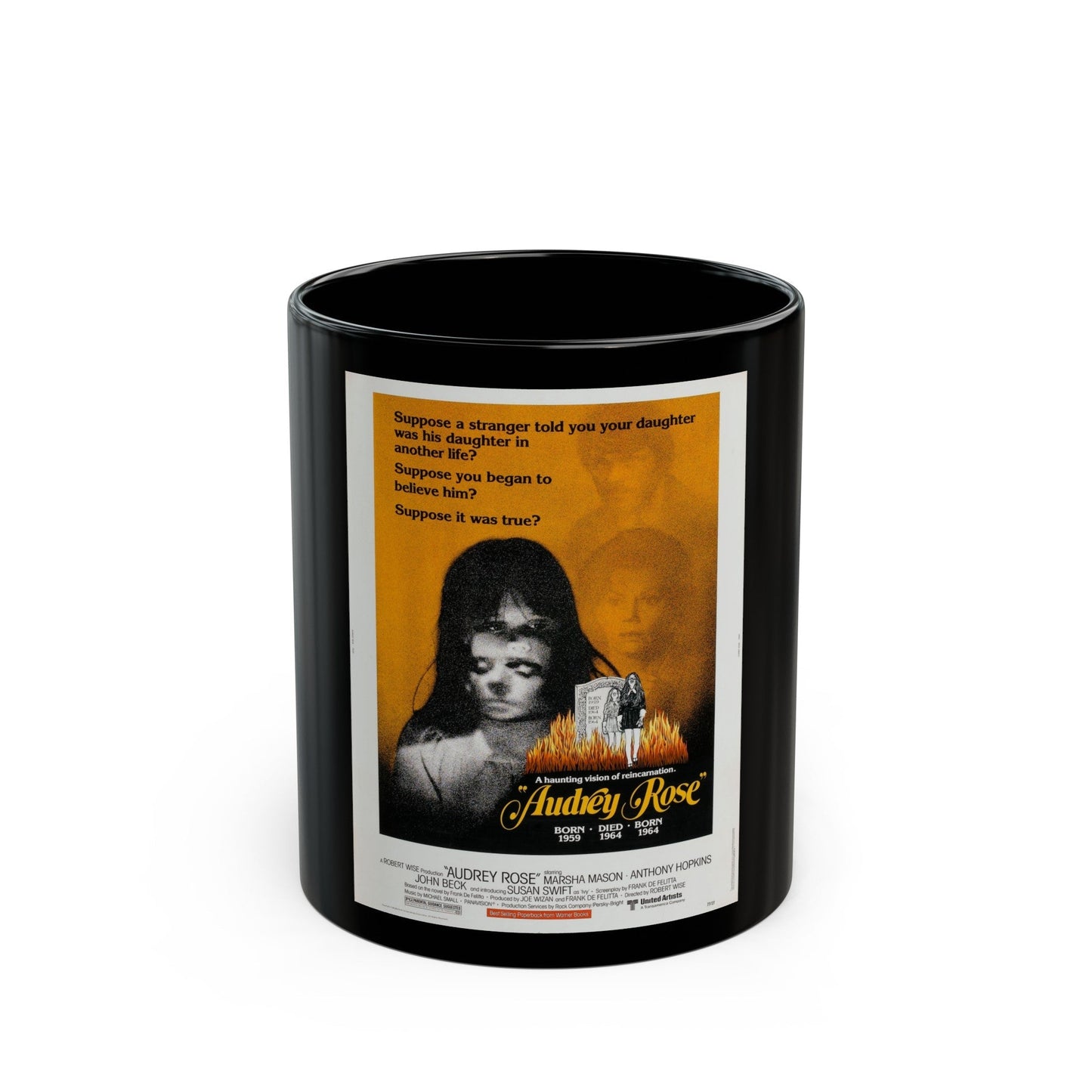 AUDREY ROSE 1977 Movie Poster - Black Coffee Mug-11oz-The Sticker Space