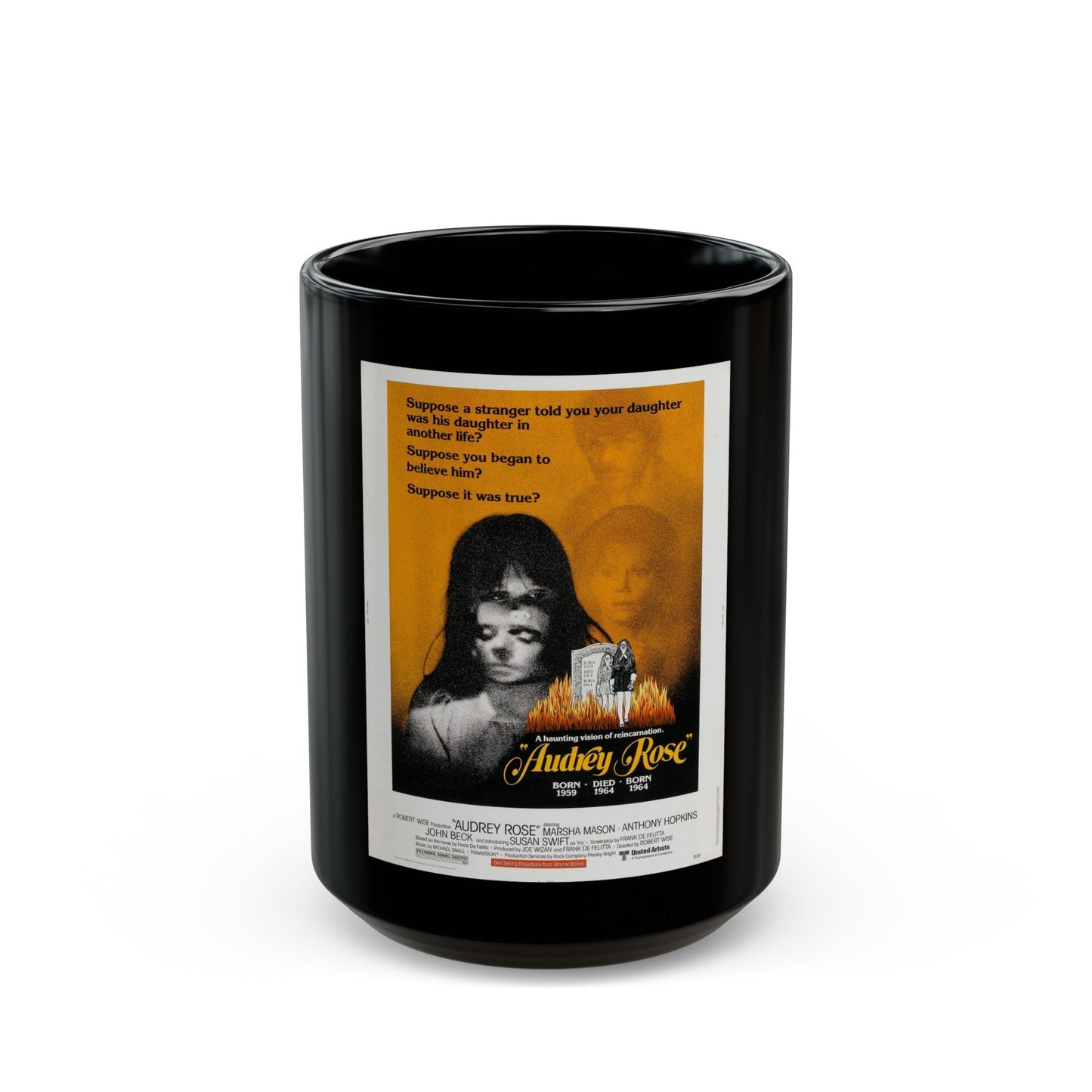 AUDREY ROSE 1977 Movie Poster - Black Coffee Mug-15oz-The Sticker Space