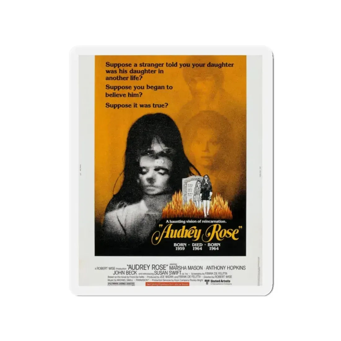 AUDREY ROSE 1977 Movie Poster - Refrigerator Magnet 2 Inch - The Sticker Space