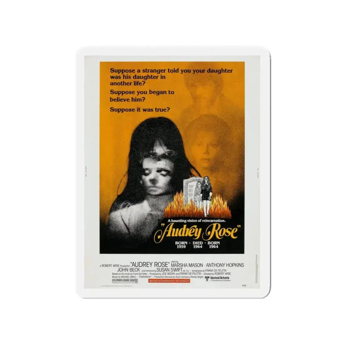 AUDREY ROSE 1977 Movie Poster - Refrigerator Magnet 3 Inch - The Sticker Space