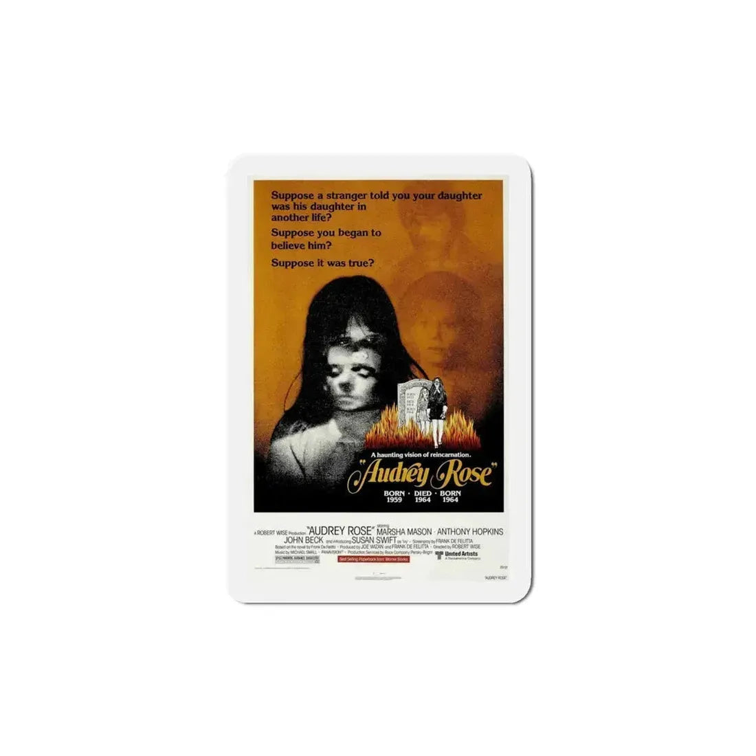 Audrey Rose 1977 Movie Poster Refrigerator Magnet 5 Inch - The Sticker Space