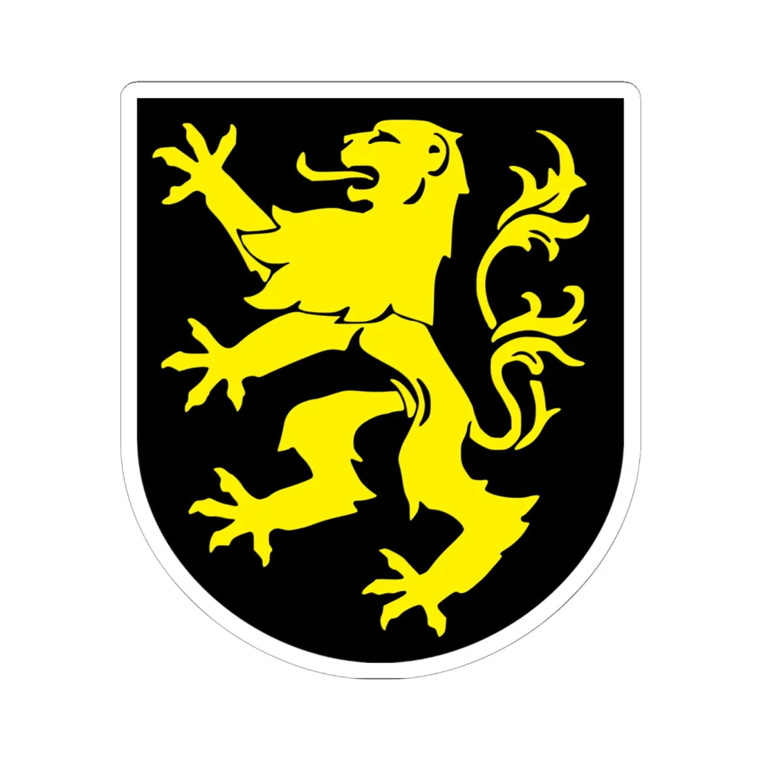 Auerbach coat of arms (Germany) (Coat of Arms) STICKER Vinyl Kiss-Cut Decal 6 Inch White - The Sticker Space