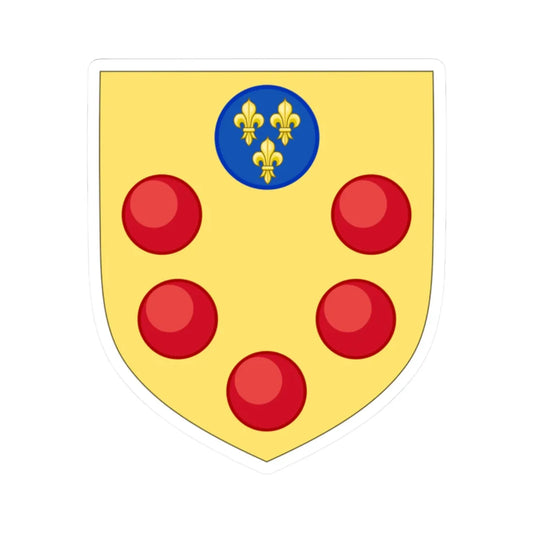Augmented Arms of Medici (Italy) (Coat of Arms) STICKER Vinyl Kiss-Cut Decal 2 Inch White - The Sticker Space
