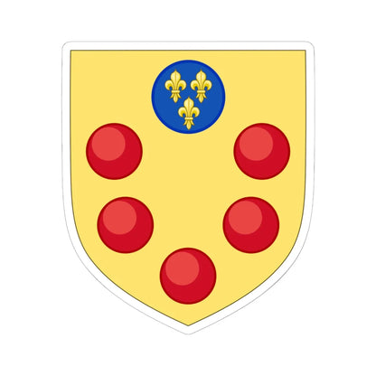 Augmented Arms of Medici (Italy) (Coat of Arms) STICKER Vinyl Kiss-Cut Decal 6 Inch White - The Sticker Space