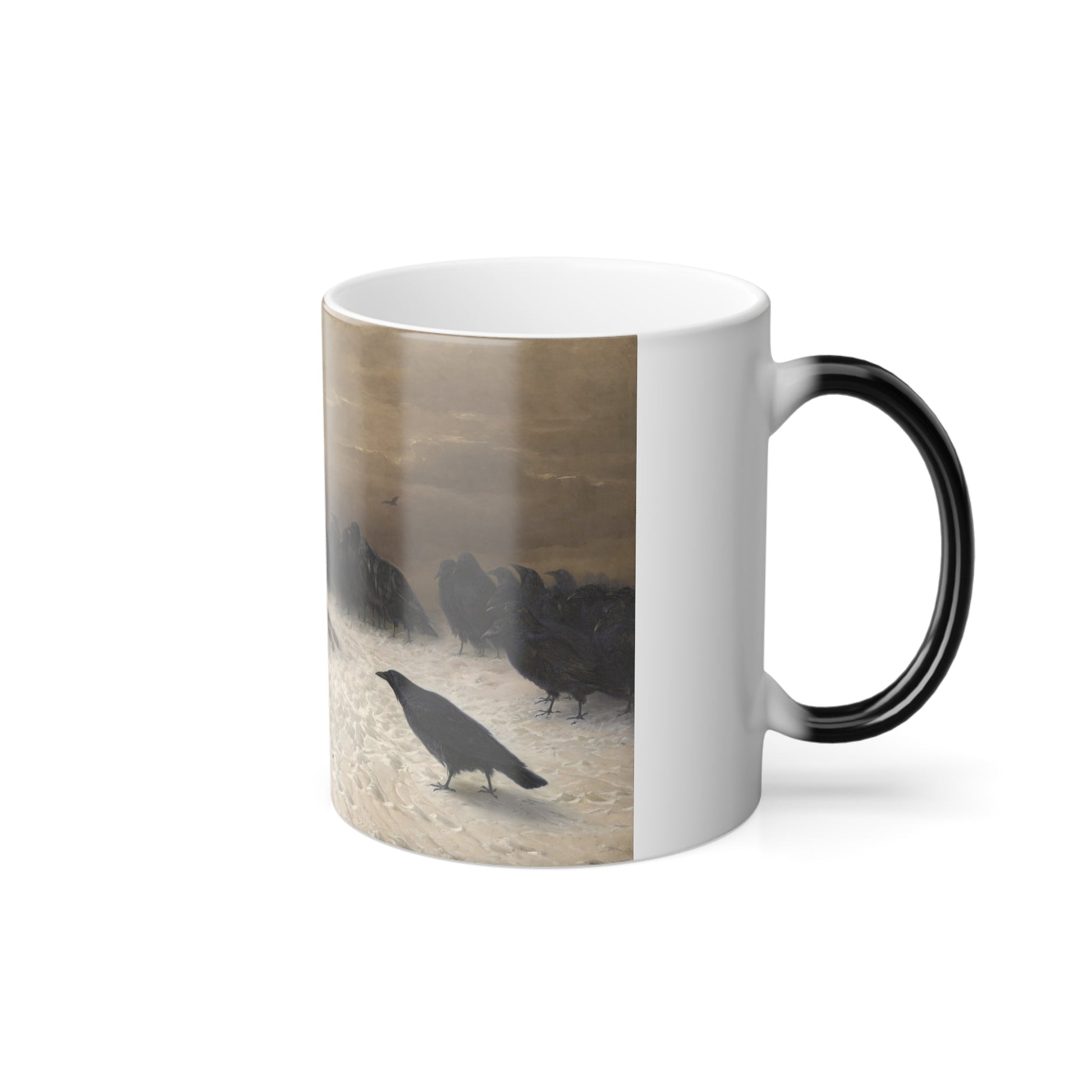 August Friedrich Albrecht Schenck (1828-1901) Anguish - oil on canvas - Color Changing Mug 11oz-11oz-The Sticker Space