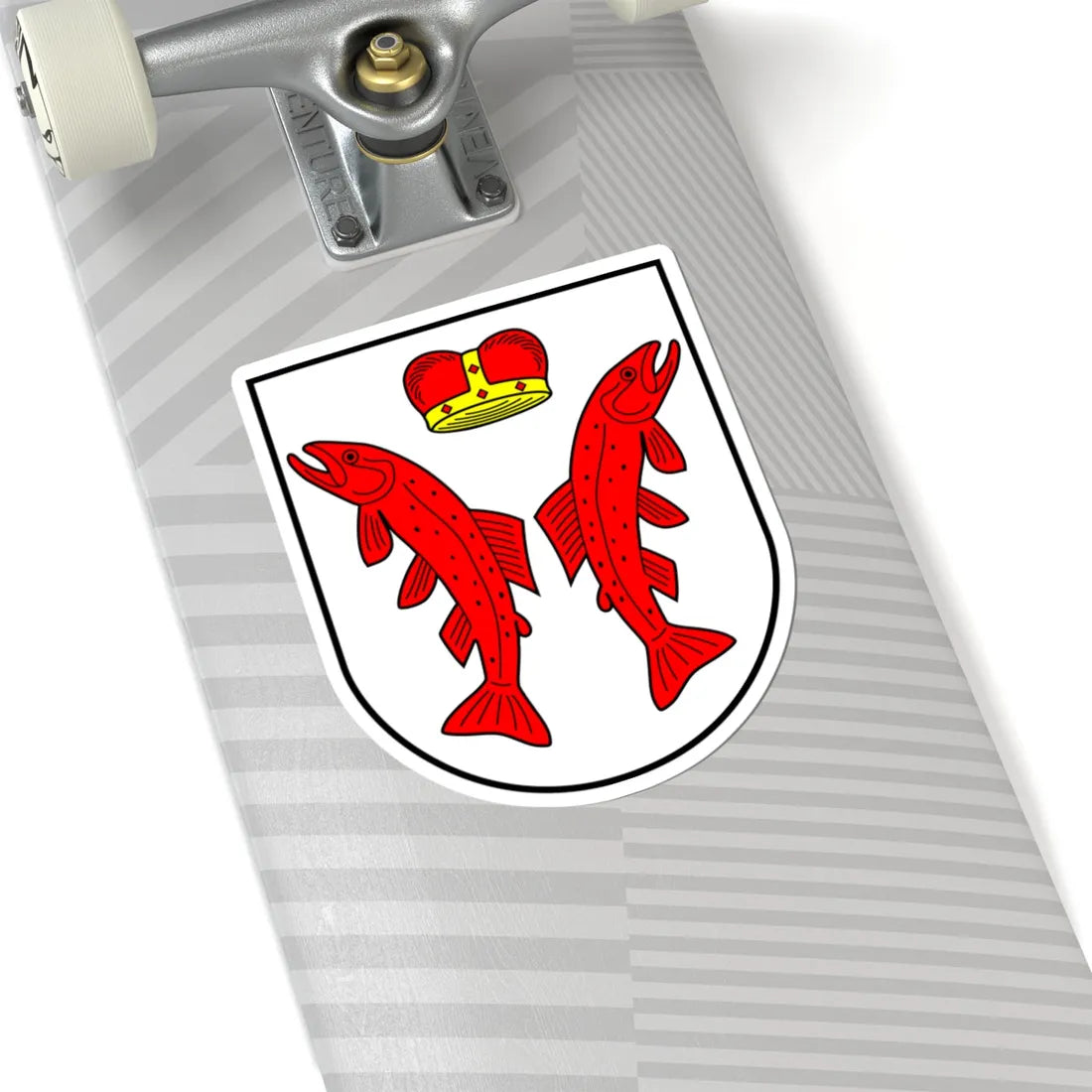 Aukstadvarioherbas (Lithuania) (Coat of Arms) STICKER Vinyl Kiss-Cut Decal - The Sticker Space