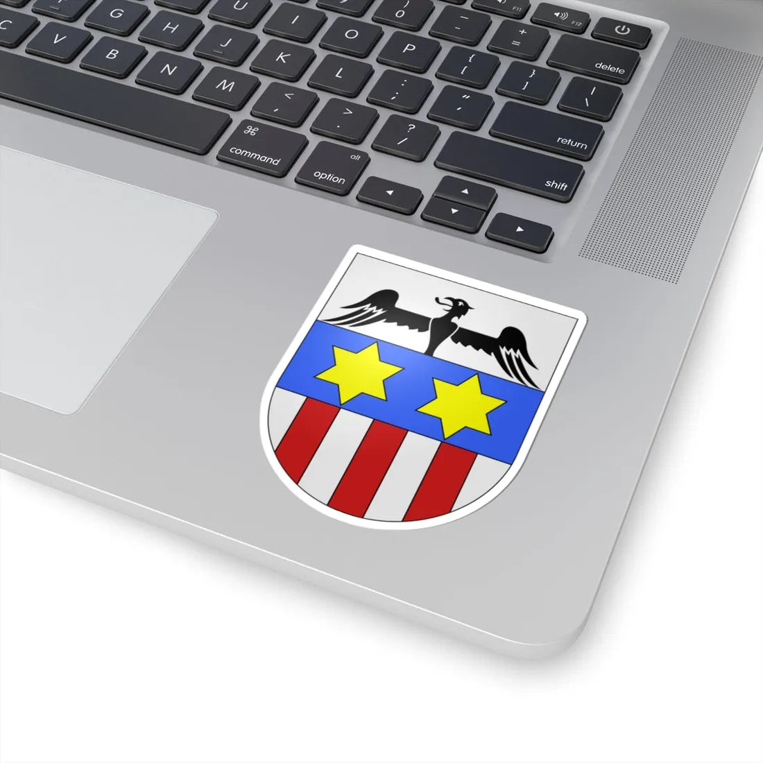Aurigeno-coat of arms (Switzerland) (Coat of Arms) STICKER Vinyl Kiss-Cut Decal - The Sticker Space