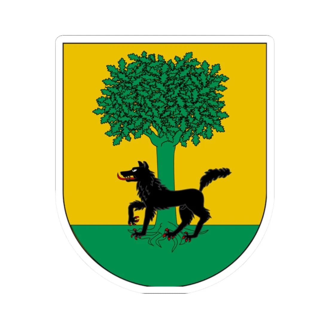 Aurizperriko armarria (Spain) (Coat of Arms) STICKER Vinyl Kiss-Cut Decal 2 Inch White - The Sticker Space