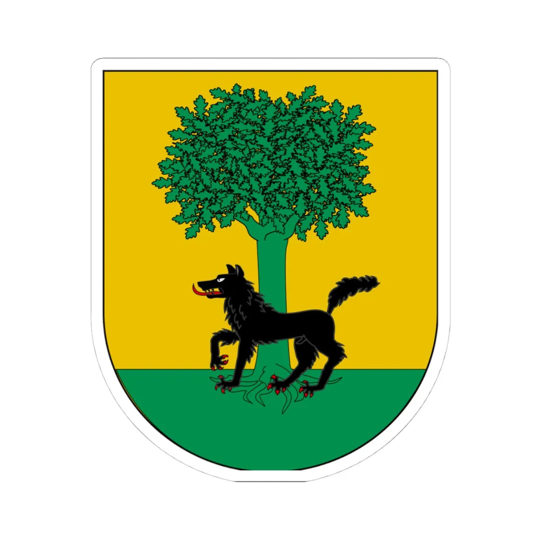 Aurizperriko armarria (Spain) (Coat of Arms) STICKER Vinyl Kiss-Cut Decal 4 Inch White - The Sticker Space