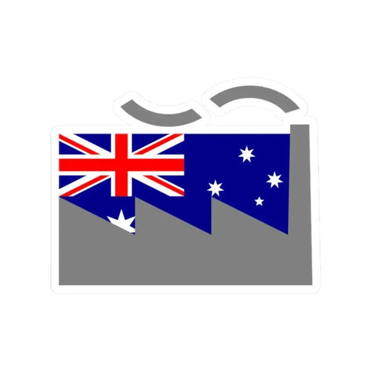 AusFactory (Australia) STICKER Vinyl Kiss-Cut Decal 2 Inch White - The Sticker Space
