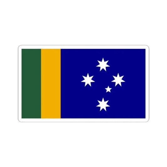 Ausflag - Proposed flag for sport events (Australia) STICKER Vinyl Kiss-Cut Decal 2 Inch White - The Sticker Space