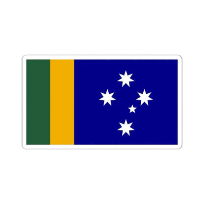 Ausflag - Proposed flag for sport events (Australia) STICKER Vinyl Kiss-Cut Decal 4 Inch White - The Sticker Space