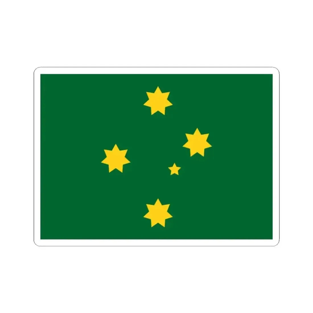 Ausflags Proposal 1991 Australian Flag Proposal (Australia) STICKER Vinyl Kiss-Cut Decal 2 Inch White - The Sticker Space